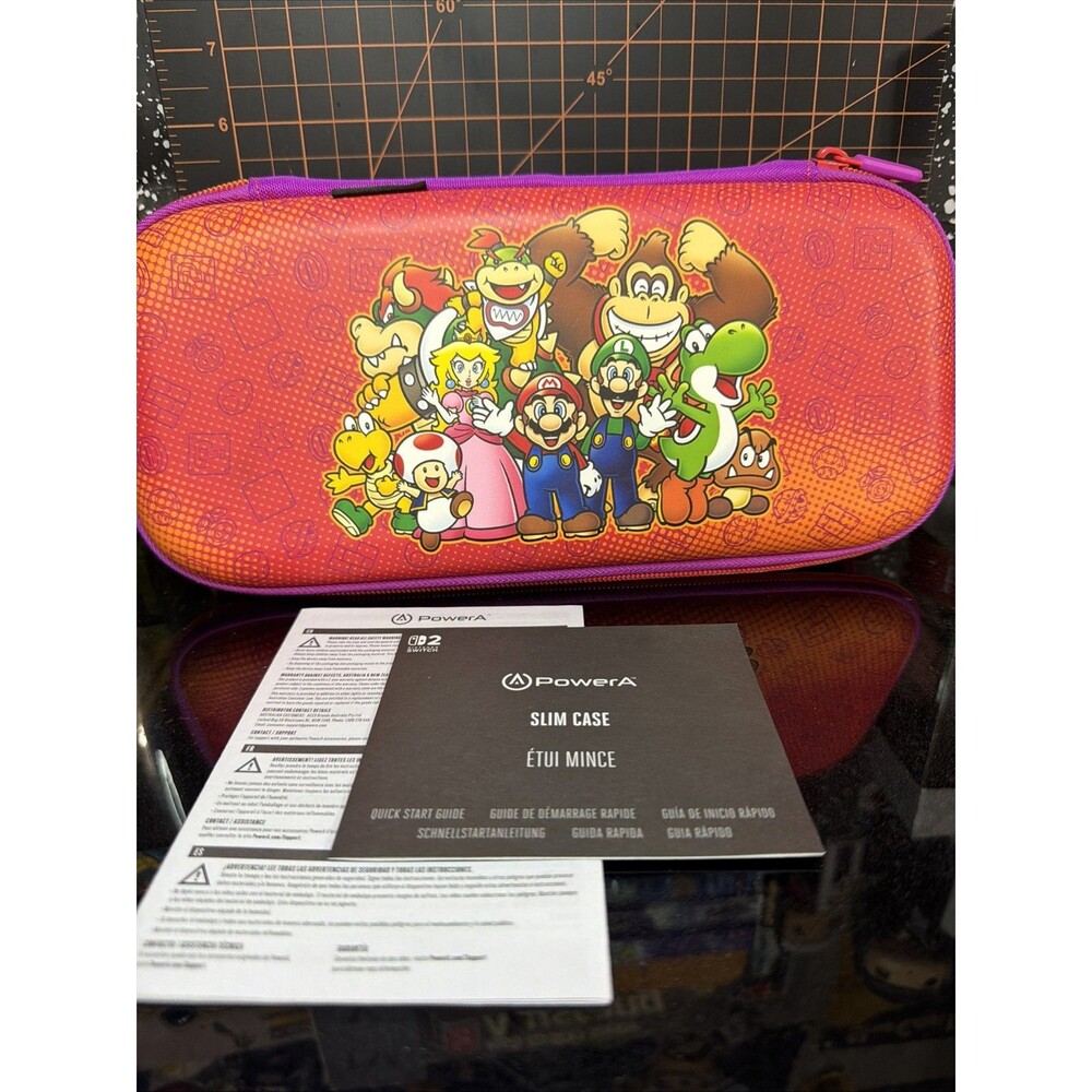 PowerA Slim Super Mario Brothers Case for Nintendo Switch 2 And Games Storage